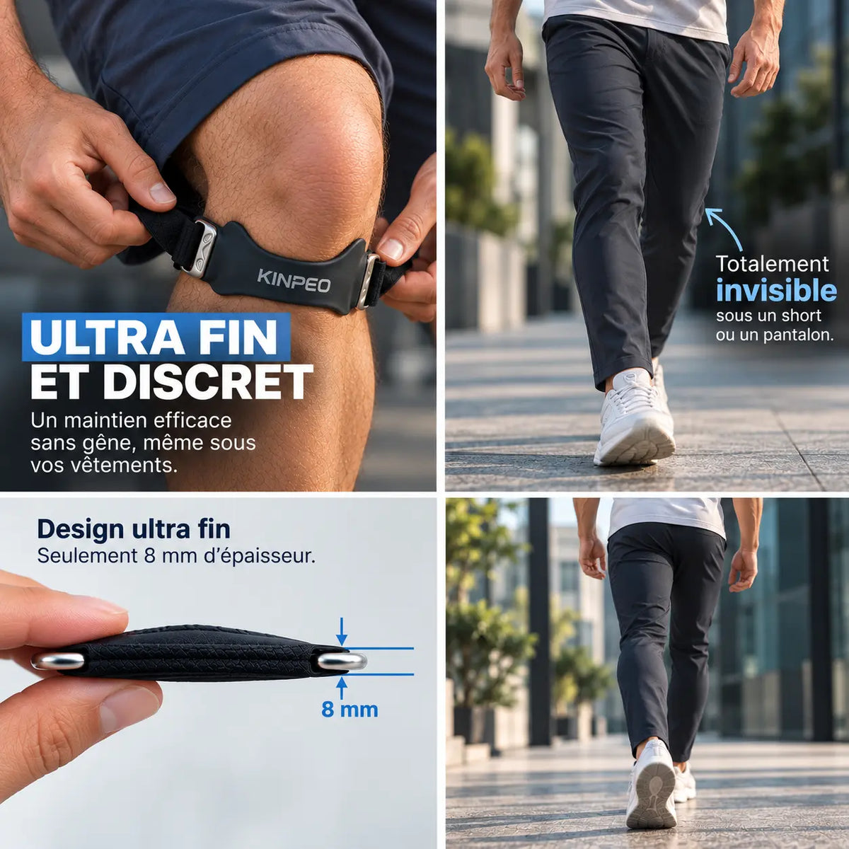 Sangle Rotulienne KINPEO — Soulagement Immédiat du Genou